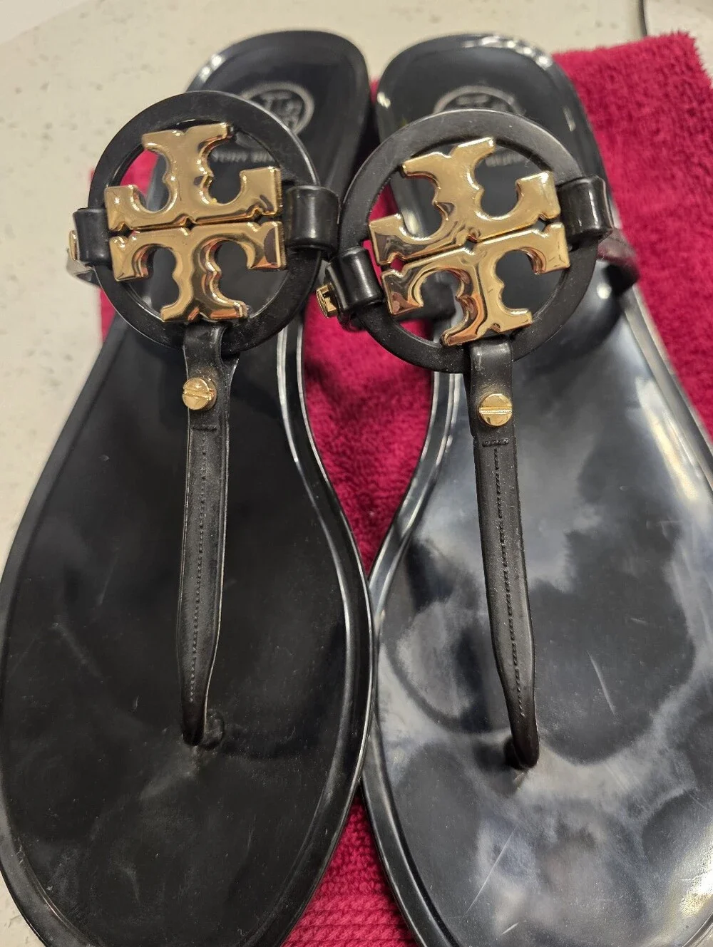 Tory Burch Miller Jelly Sandals Size 9